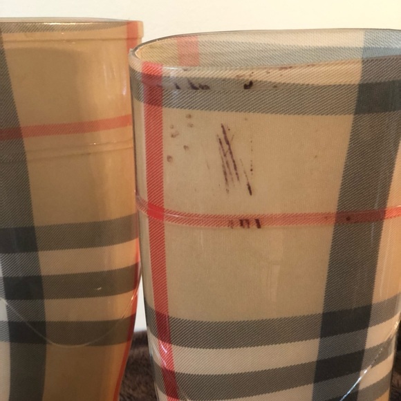 Burberry Neutrals/ Haymarket Check Rainboots - Picture 4 of 6